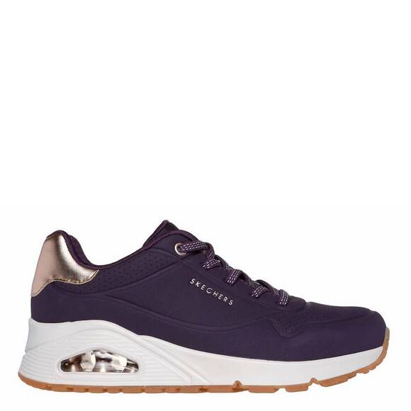 SKECHERS Shoes - NEW SKECHERS women's uno-shimmer away shoes in dark purple